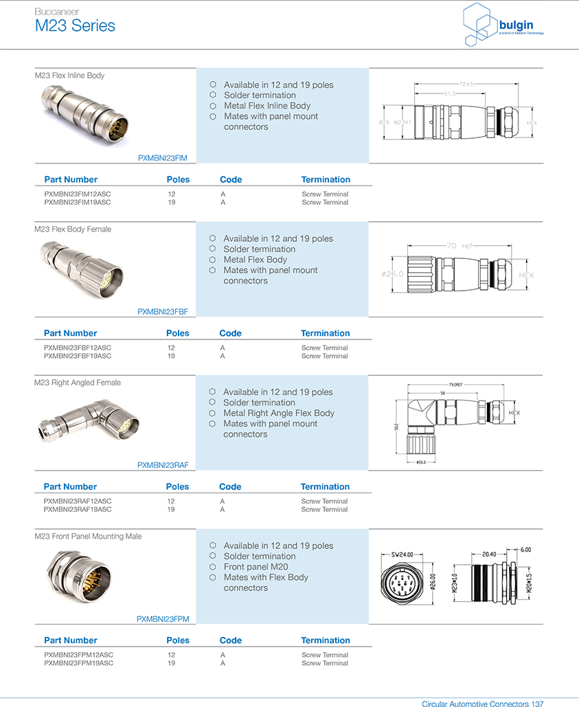M23 連接器公頭焊線(xiàn)式選型 M23 連接器公頭焊線(xiàn)式選型