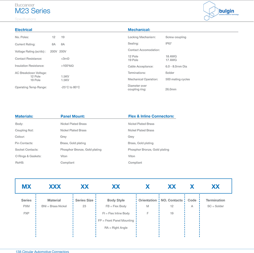 M23 連接器公頭焊線(xiàn)式技術(shù)參數(shù) M23 連接器公頭焊線(xiàn)式技術(shù)參數(shù)