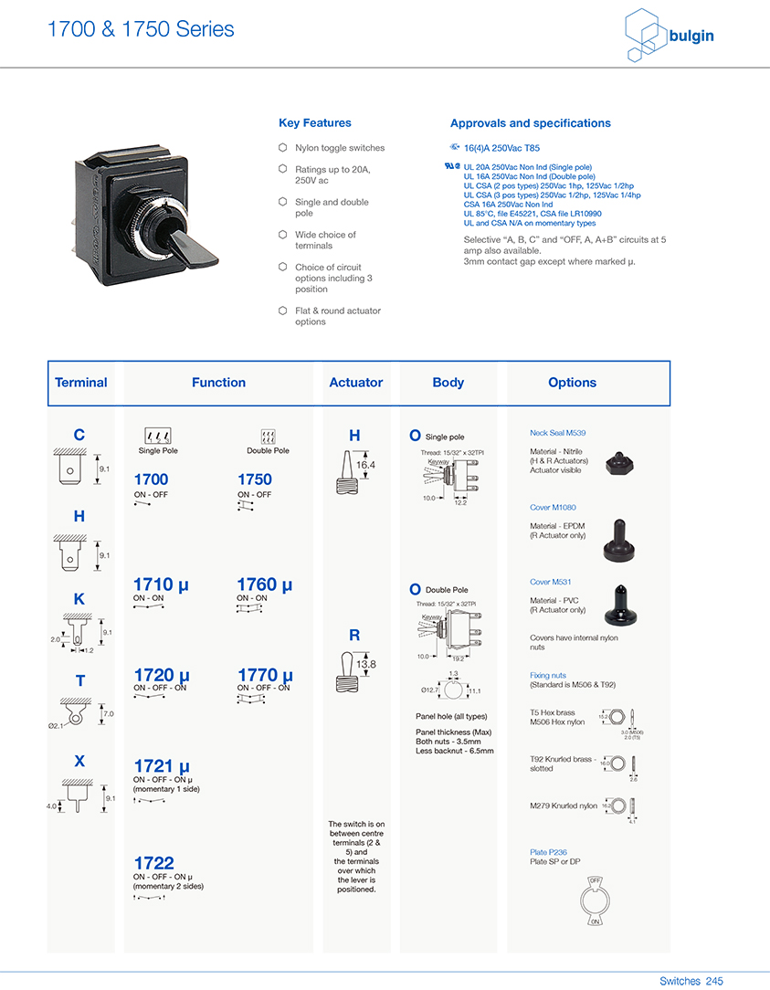 搖桿開關(guān)1700選型 搖桿開關(guān)1700選型