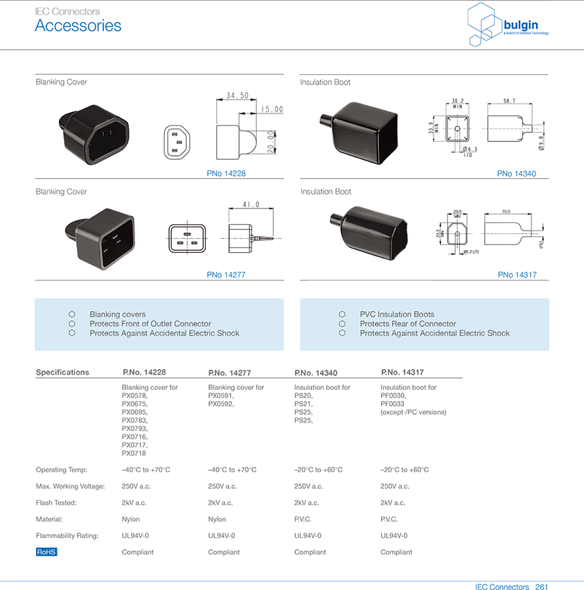 插頭絕緣套選型 插頭絕緣套選型