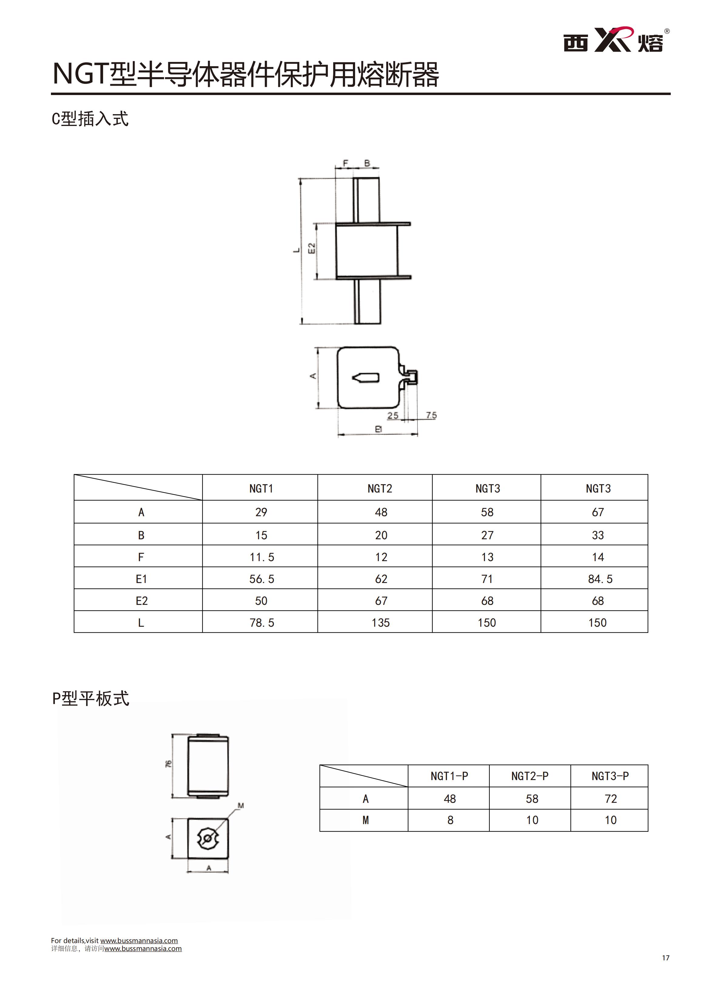 NGT-1 700快速熔斷器參數(shù)